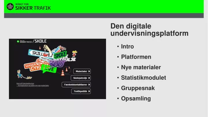 den digitale undervisningsplatform