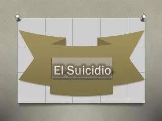 el suicidio