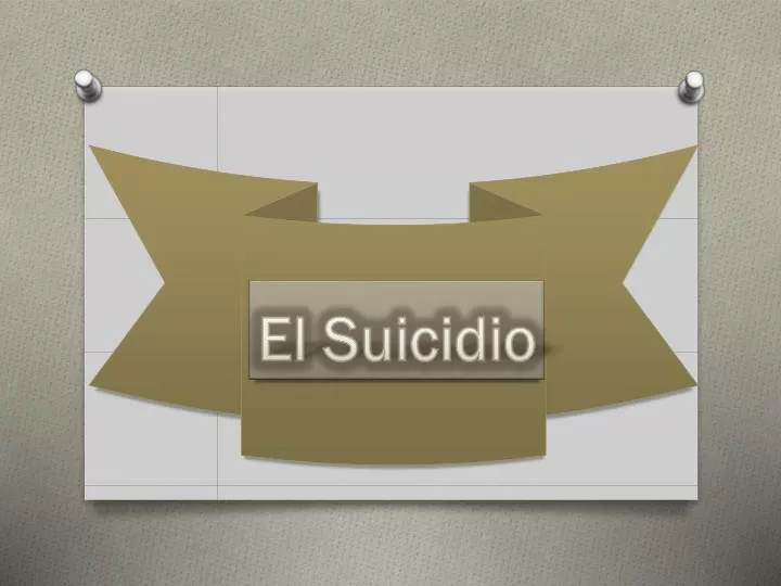 el suicidio