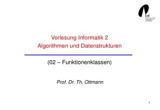 vorlesung informatik 2 algorithmen und datenstrukturen 02 funktionenklassen