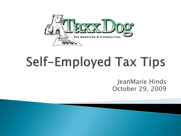 self employed tax tips
