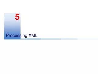 Processing XML