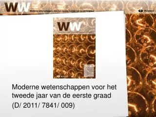 moderne wetenschappen voor het tweede jaar van de eerste graad d 2011 7841 009