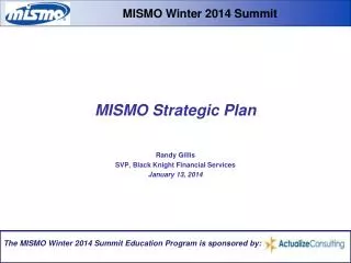 MISMO Strategic Plan