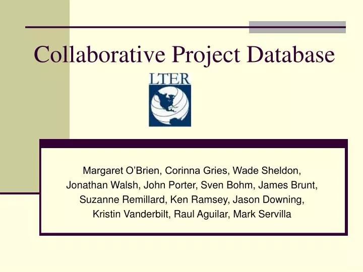 collaborative project database