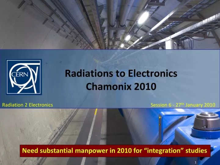 radiations to electronics chamonix 2010