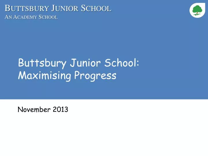 buttsbury junior school maximising progress
