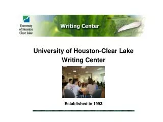 University of Houston-Clear Lake Writing Center