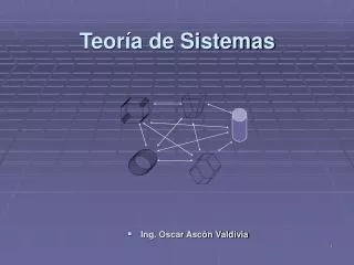 teor a de sistemas
