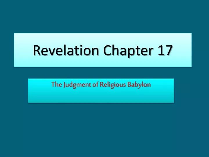 revelation chapter 17