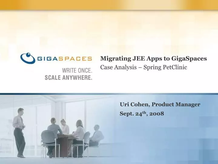 migrating jee apps to gigaspaces case analysis spring petclinic