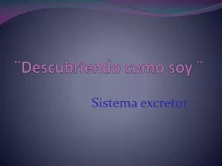 descubriendo como soy