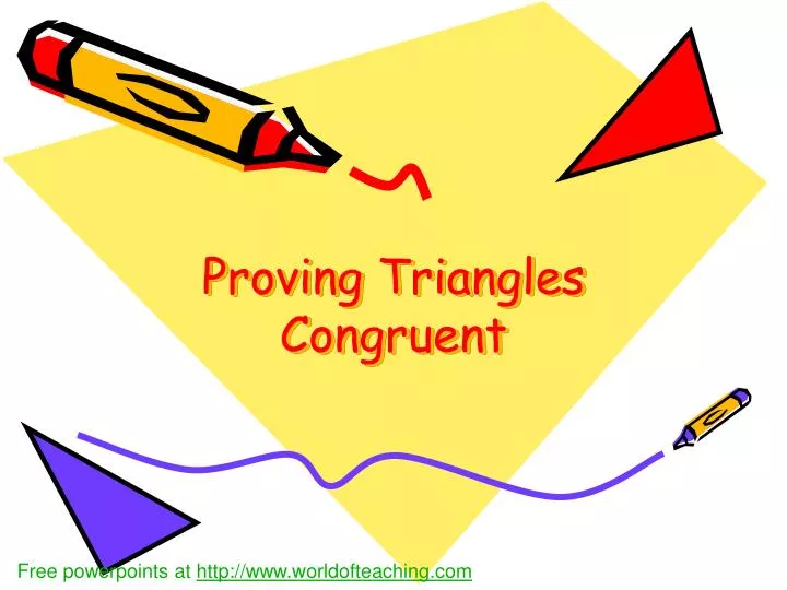 proving triangles congruent