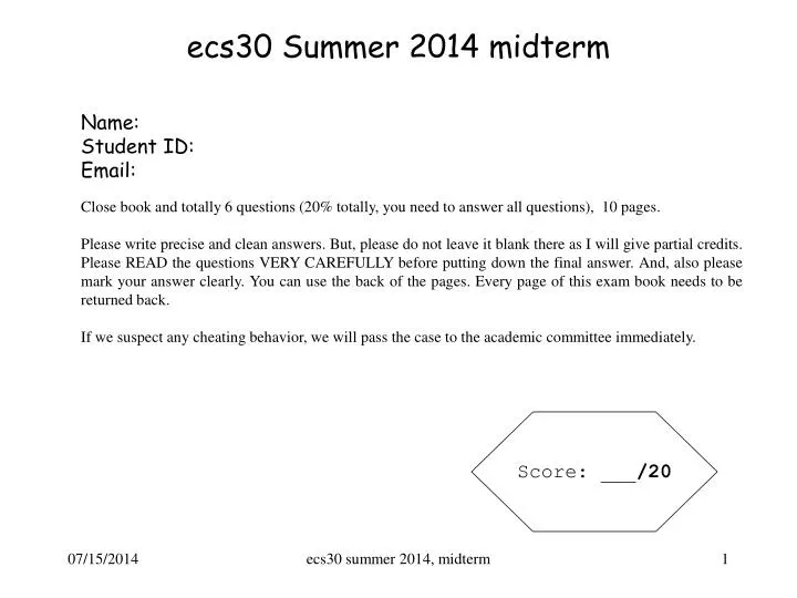 ecs30 summer 2014 midterm