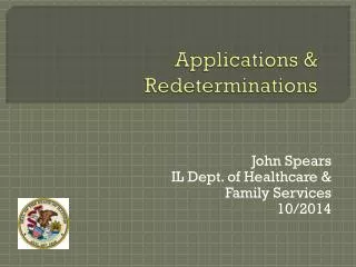 applications redeterminations