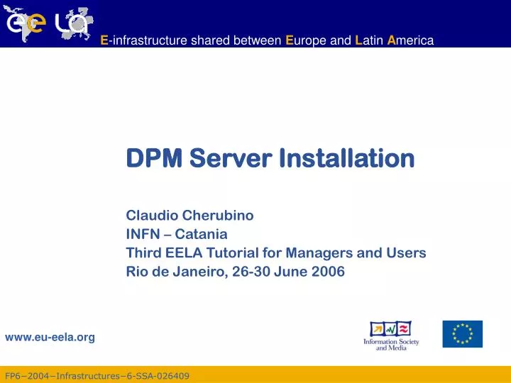dpm server installation