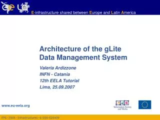 Architecture of the gLite Data Management System