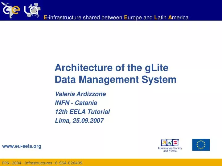 architecture of the glite data management system