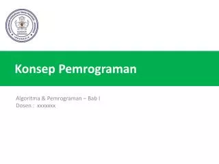 konsep pemrograman