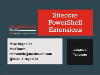 Sitecore PowerShell Extensions