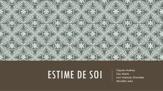 estime de soi