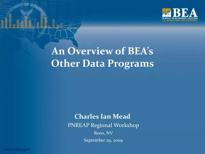 an overview of bea s other data programs