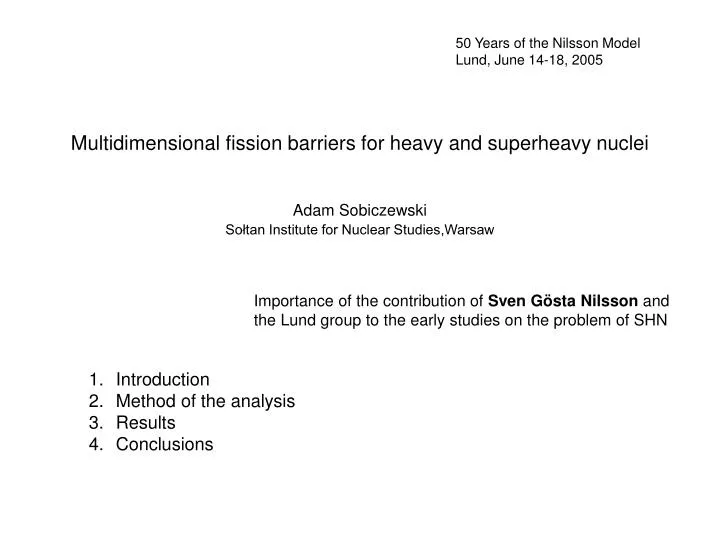 multidimensional fission barriers for heavy and superheavy nuclei