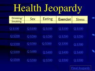 Health Jeopardy