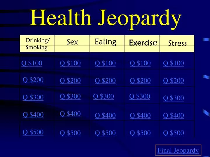 health jeopardy