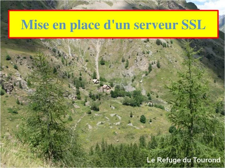 mise en place d un serveur ssl