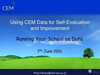 Using CEM Data for Self-Evaluation and Improvement