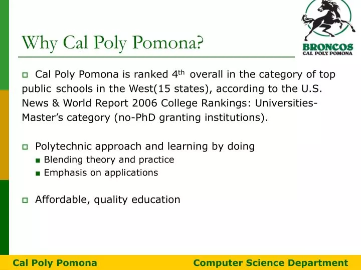 why cal poly pomona