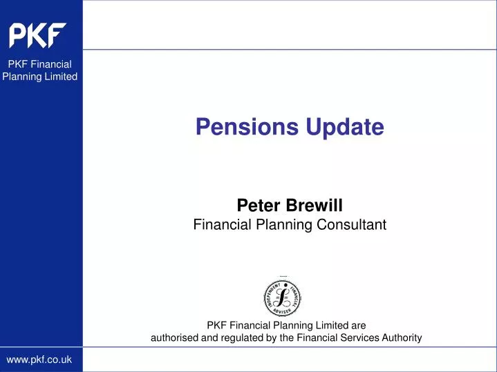 pensions update