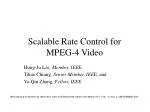 Scalable Rate Control for MPEG-4 Video