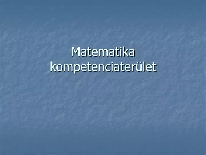 matematika kompetenciater let