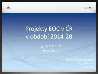 projekty eoc v r v obdob 2014 20