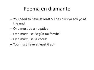 poema en diamante