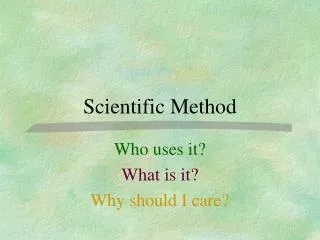 Scientific Method