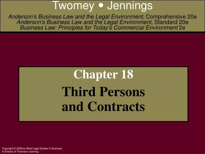 chapter 18 third persons and contracts