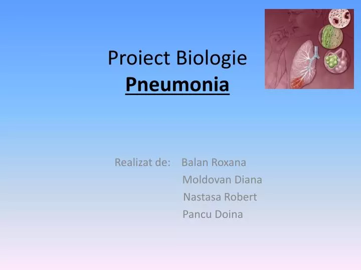 proiect biologie pneumonia