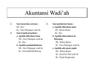 akuntansi wadi ah