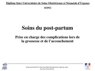 soins du post partum
