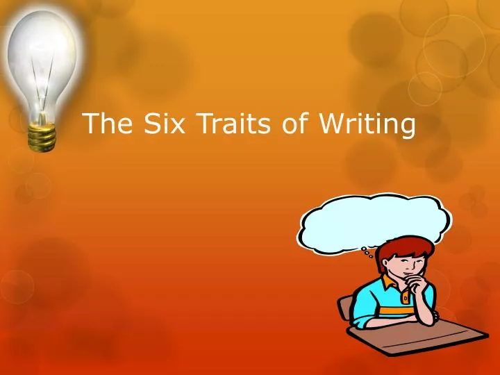 the six traits of writing