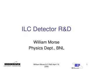 ILC Detector R&amp;D