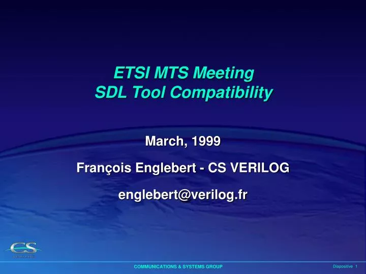 etsi mts meeting sdl tool compatibility