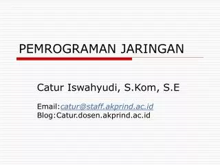 pemrograman jaringan