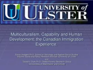 Multiculturalism, Capability and Human Development: the Canadian Immigration Experience.