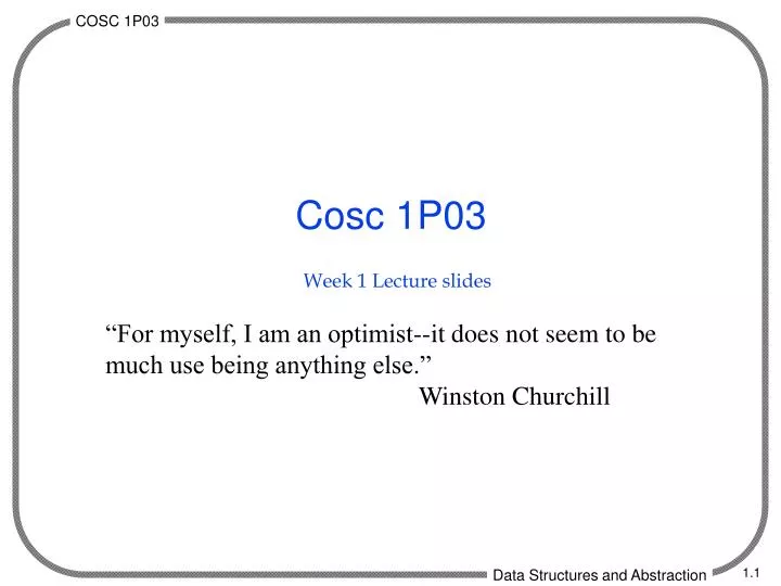 week 1 lecture slides