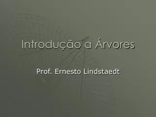 introdu o a rvores