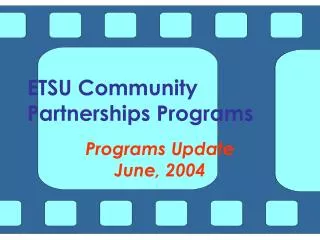 ETSU Community Partnerships Programs
